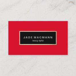 Elegant Red Visitekaartje