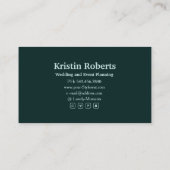 Elegant Red visitekaartje (Achterkant)