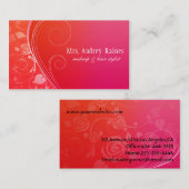 Elegant Red Visitekaartjes (Voorkant / Achterkant)