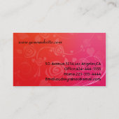 Elegant Red Visitekaartjes (Achterkant)