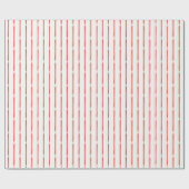 Elegant Red Watercolor Ribbon Stripes Cadeaupapier (Vlak)