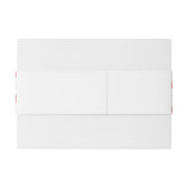 Elegant Red Waterverf Poppy Floral Wedding Uitnodigingen Wikkel (Achterkant Voorbeeld)