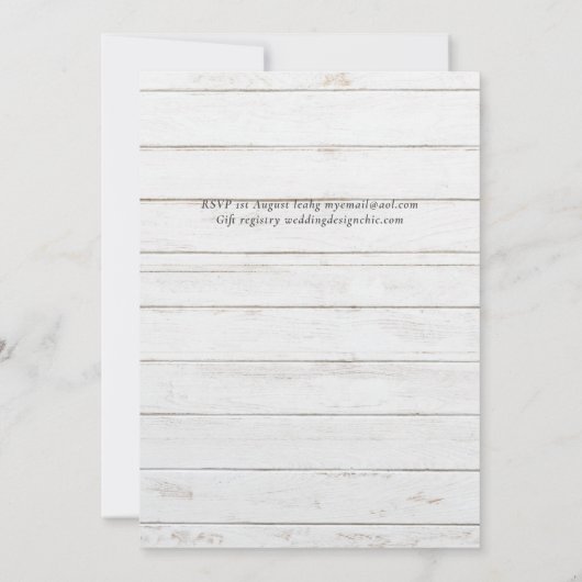 Elegant Red White Blue Floral Wedding Budget (Achterkant)