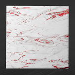 Elegant Red White Faux marmer kerst Tegeltje<br><div class="desc">Elegant Red & White Marble Pattern</div>