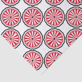 Elegant Red & White Geometric Pattern Tissuepapier (Detail)