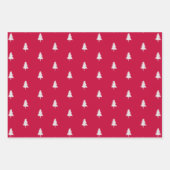 Elegant Red White - kerstboomschilfers Inpakpapier Vel (Voorkant 3)