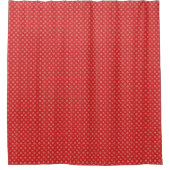 Elegant Red White Stylish Shower Curtain Douchegordijn (Voorkant)