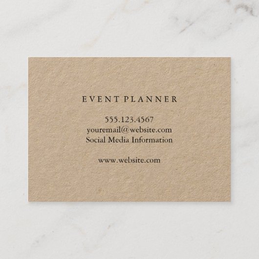 Elegant Red Wine Stain met wijnglas Visitekaartje (Achterkant)