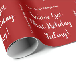 Elegant Red Wrapping Paper heeft een feestdag Cadeaupapier