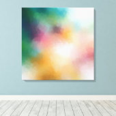 Elegant Red Yellow Blue Paars Green Pink Modern Canvas Afdruk (Insitu (Houten vloer))