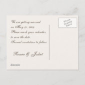 Elegant redt de dag aankondigingskaart (Achterkant)