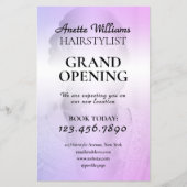 Elegant refined minimalist hair salon flyer (Voorkant)
