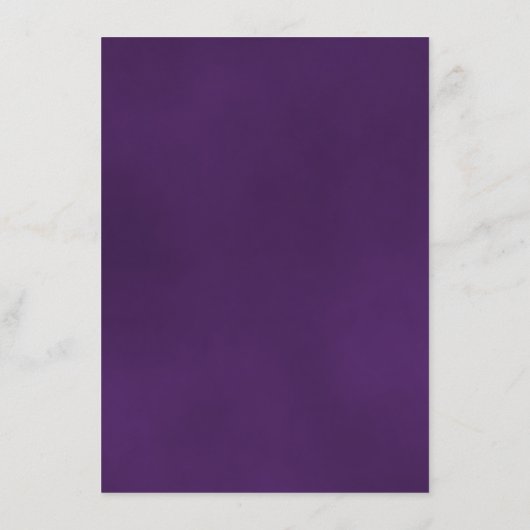 Elegant reflecterend Paars Roos bruiloft details Informatiekaartje (Achterkant)