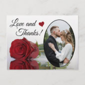 Elegant reflecterend Rood Oranje Wedding Love & Be Briefkaart (Voorkant)