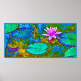 Elegant Reflections Namaste Yoga Lotus Poster