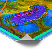 Elegant Reflections Namaste Yoga Lotus Poster (Hoek)