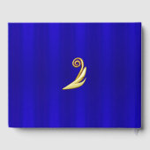 Elegant Regal Golden Typography Wedding Gastenboek (Achterkant)