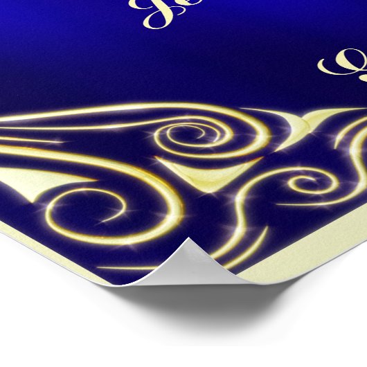 Elegant Regal Golden Typography Welcome Poster (Hoek)