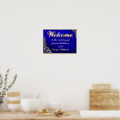 Elegant Regal Golden Typography Welcome Poster (Keuken)