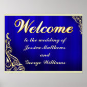 Elegant Regal Golden Typography Welcome Poster (Voorkant)