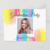 Elegant regenboog Afstuderen foto Senior 2024 Part Briefkaart (Voorkant)