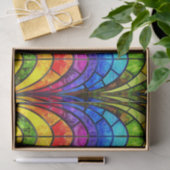 Elegant regenboog gekleurd glaspatroon tissuepapier (Geschenk)