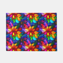 Elegant Regenboog Glas-in-Lood Patroon