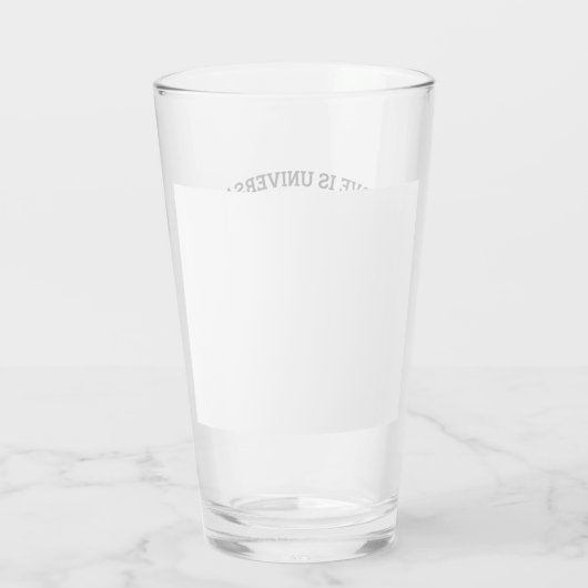 Elegant regenboog hartjes ontwerp glas (Achterkant)