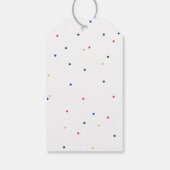 Elegant regenboog ijs poppen baby shower dank u cadeaulabel (Achterkant)