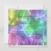 Elegant regenboogbelletjes 12 Speciale gebeurtenis Kaart (Achterkant)