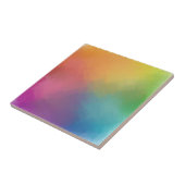 Elegant regenboogkleuren Moderne Abstracte Sjabloo Tegeltje (Zijkant)