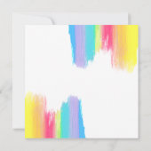 Elegant regenboogmodern kleurig LGBTQ-huwelijk Kaart (Achterkant)