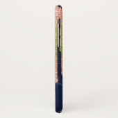 Elegant regenboogstaartrommels, marineblauw Case-Mate iPhone case (Achterkant/links)