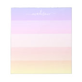 Elegant regenboogstrips notitieblok (Voorkant)