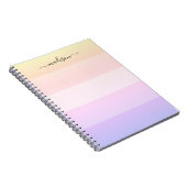 Elegant regenboogstrips notitieblok notitieboek (Rechterzijde)