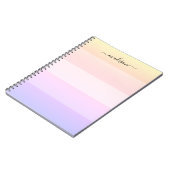 Elegant regenboogstrips notitieblok notitieboek (Linkerzijde)