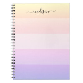 Elegant regenboogstrips notitieblok notitieboek