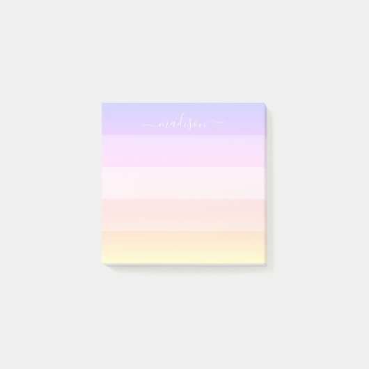 Elegant regenboogstrips script name notes (Voorkant)