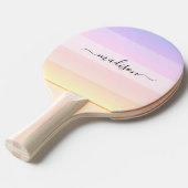 Elegant regenboogstrips tafeltennisbatje (Voorkant Gekanteld)