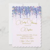 Elegant Regency Baby shower Bloem Kaart (Voorkant)