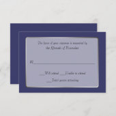 Elegant Regency Custom Wedding Response Card RSVP Kaartje (Voorkant / Achterkant)