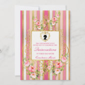 Elegant Regency Era Quinceanera Uitnodiging (Voorkant)