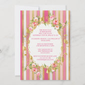 Elegant Regency Era Quinceanera Uitnodiging (Achterkant)