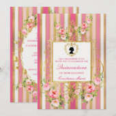 Elegant Regency Era Quinceanera Uitnodiging (Voorkant / Achterkant)