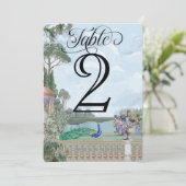 Elegant Regency Era Tuin Trouwtafel Nummer (Staand voorkant)