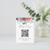 Elegant Registry Vrijgezellenfeest Enclosure Card Informatiekaartje (Staand voorkant)