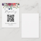 Elegant Registry Vrijgezellenfeest Enclosure Card Informatiekaartje (Voorkant / Achterkant)