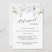 Elegant Rehearsal Dinner Greenery en Floral Kaart (Voorkant)