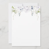 Elegant Rehearsal Dinner Greenery en Floral Kaart (Achterkant)