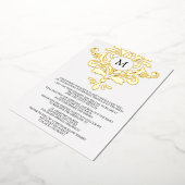 Elegant Rehearsal Dinner Invitation Folie Uitnodiging (Gedraaid)